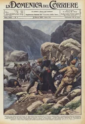 Während eines Pastoralbesuchs entlang eines Flusses in Südchina, der italienische Bischof Mons