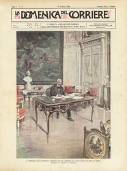 Der Präsident der Französischen Republik in seinem Arbeitszimmer wenige Stunden vor seinem Tod