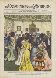 Die Internationale Fotoausstellung in Turin, der Besuch der Herzöge von Aosta