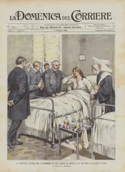 Fräulein Fischer erwacht nach drei Monaten ununterbrochenen Schlafs in einer Klinik in Wien