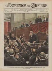 Die Umwandlung der Rente wird in drei Stunden vom Parlament genehmigt, die Beifallsrufe der Kammer für Herrn Luzzatti