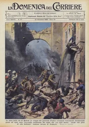 Der Kampf in den Straßen von Madrid