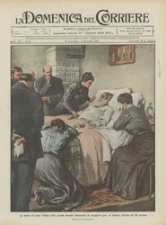 Der Tod von Leo Tolstoi im kleinen Bahnhof von Astapowo (Gouvernement Rjasan) im Morgengrauen des 20. dieses Monats