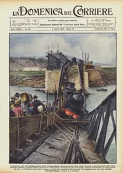 Die Erosionen und anderen Schäden durch das jüngste große Hochwasser ließen die Brücke einstürzen