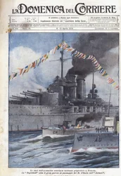 Die Schiffe der ehemaligen österreichischen Marine kommen als Gefangene in Venedig an