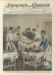 Bewundernswerter Akt des Altruismus, die Arbeiterin Ghezzi aus Piacenza lässt sich einen Teil ihrer eigenen Haut entfernen