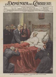 Tod von Papst Pius X in seinen Gemächern im Vatikan in der zweiten Stunde des 20. laufenden Monats