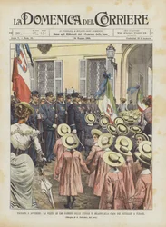 Vergangenheit und Zukunft, der Besuch von 1500 Schulkindern aus Mailand im Veteranenhaus in Turate