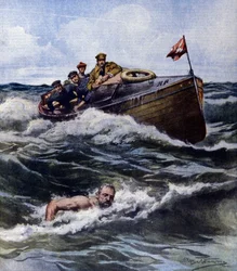 Thomas Burgess, ein in Frankreich lebender englischer Schwimmer, der am 6. September den Rekord für die Überquerung des Ärmelkanals brach