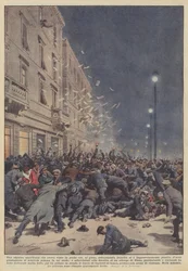 Eine amerikanische Dame, die innerhalb weniger Stunden im Spiel siebzigtausend Francs gewonnen hatte...