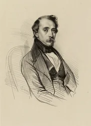 Porträt des Lithografen François-Alexandre David. (IFF 190)