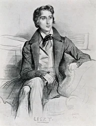 Porträt des ungarischen Komponisten und Pianisten Franz Liszt (Doborjan)