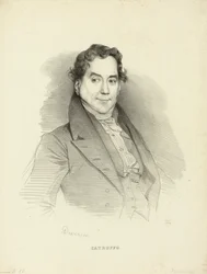 Porträt des Sängers und Komponisten Gioseffo Catrufo, 1771-1851, 1830