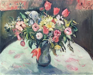 Tulpen und Margeriten