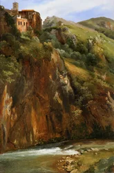 Blick auf Santa Scolastica in Subiaco