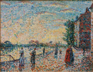 Der Spaziergang am Flussufer