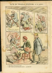 Illustration von Achille Lemot (1846-1909) in Le Pelerin, 20/05/06 - Reihe historischer Gemälde - Anarchist Anarchismus, Radikalismus, Kunst, Revolution, Opportunismus, Unsicherheit, Sozialismus - Maler Künstler
