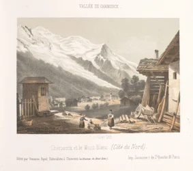 Ansicht des Chamonix-Tals vom Pass Les Montées
