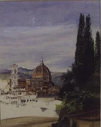 Florenz vom Boboli-Garten (unvollendet)