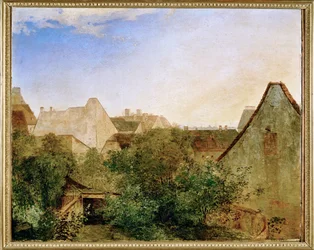 Blick über Wiener Vorstadthäuser
