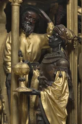Anbetung der Könige, Detail