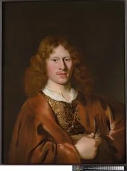 Porträt eines Mannes in Fantasiekleidung, wahrscheinlich Hendrick Hooft (1617-1678), um 1644-66