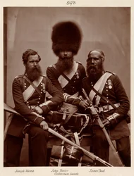 Hughes & Mullins nach Cundall & Howlett - Helden des Krimkriegs - Joseph Numa, John Potter und James Deal von den Coldstream Guards