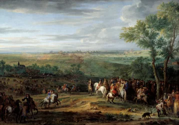 Ankunft von Ludwig XIV. im Lager vor Maastricht (Juni 1673)