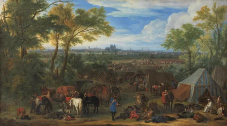 Die Armee Ludwigs XIV. vor Tournai im Jahr 1667