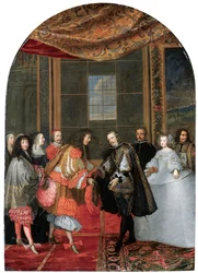 Die Begegnung zwischen den Königen Philipp IV. und Ludwig XIV. auf der Fasaneninsel