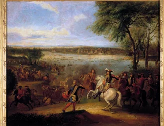 Der Rheinübergang von Ludwig XIV. vor Tolhuis am 12.07.1672