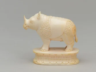 Weißer Läufer, Schachfigur, Indien, ca. 1820