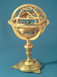 Nach dem ptolemäischen System gefertigte Armillarsphäre, Rom, 1648