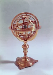 Armillarsphäre nach dem ptolemäischen System, Rom, 1648