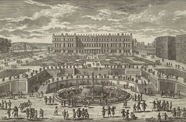 Ansicht des Schlosses von Versailles (Gartenfassade)