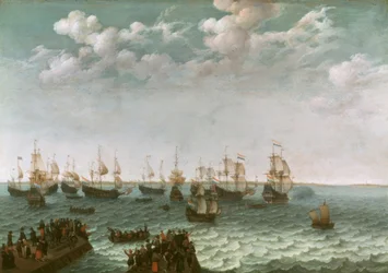 Abfahrt einer Kriegsflotte