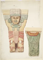 Karyatide IX, Vorder- und Rückansicht