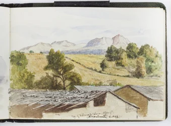 Skizzenbuch mit Aquarellen, Zeichnungen und Notizen, Mexiko, 1896-1898