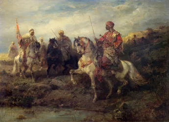 Arabische Krieger zu Pferd