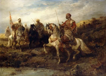 Arabische Krieger zu Pferd