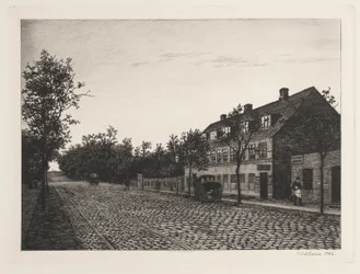 Straßenszene am Stadtrand von Kopenhagen