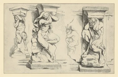 Faunskonsolen an der südwestlichen Bogengalerie des Zwingers in Dresden