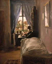 Schlafzimmer des Künstlers in der Ritterstraße