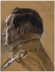 Staatsminister von der Heydt. Studie zum Gemälde „Krönung Wilhelms I. in Königsberg“
