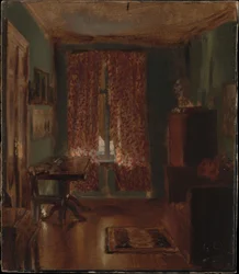 Das Wohnzimmer des Künstlers in der Ritterstraße