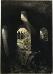 Touristen in der Ruine Rheinfels