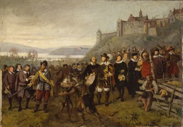 Gründung Christianias durch Christian IV. Skizze
