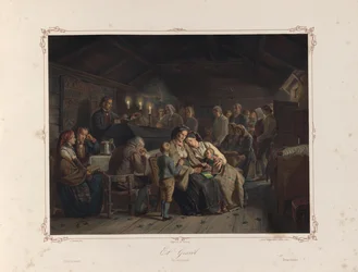 Illustration aus dem Buch „Norske Folkelivsbilleder“ von Adolph Tidemand, herausgegeben von Chr. Tønsberg (Christiania, 1858)