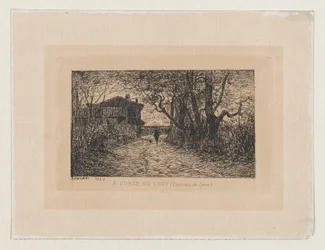 An der Schlucht von Loup (in der Nähe von Lyon)