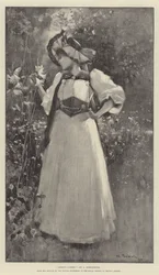 Amreis Garten, aus dem Bild in der Winterausstellung der Royal Society of British Artists